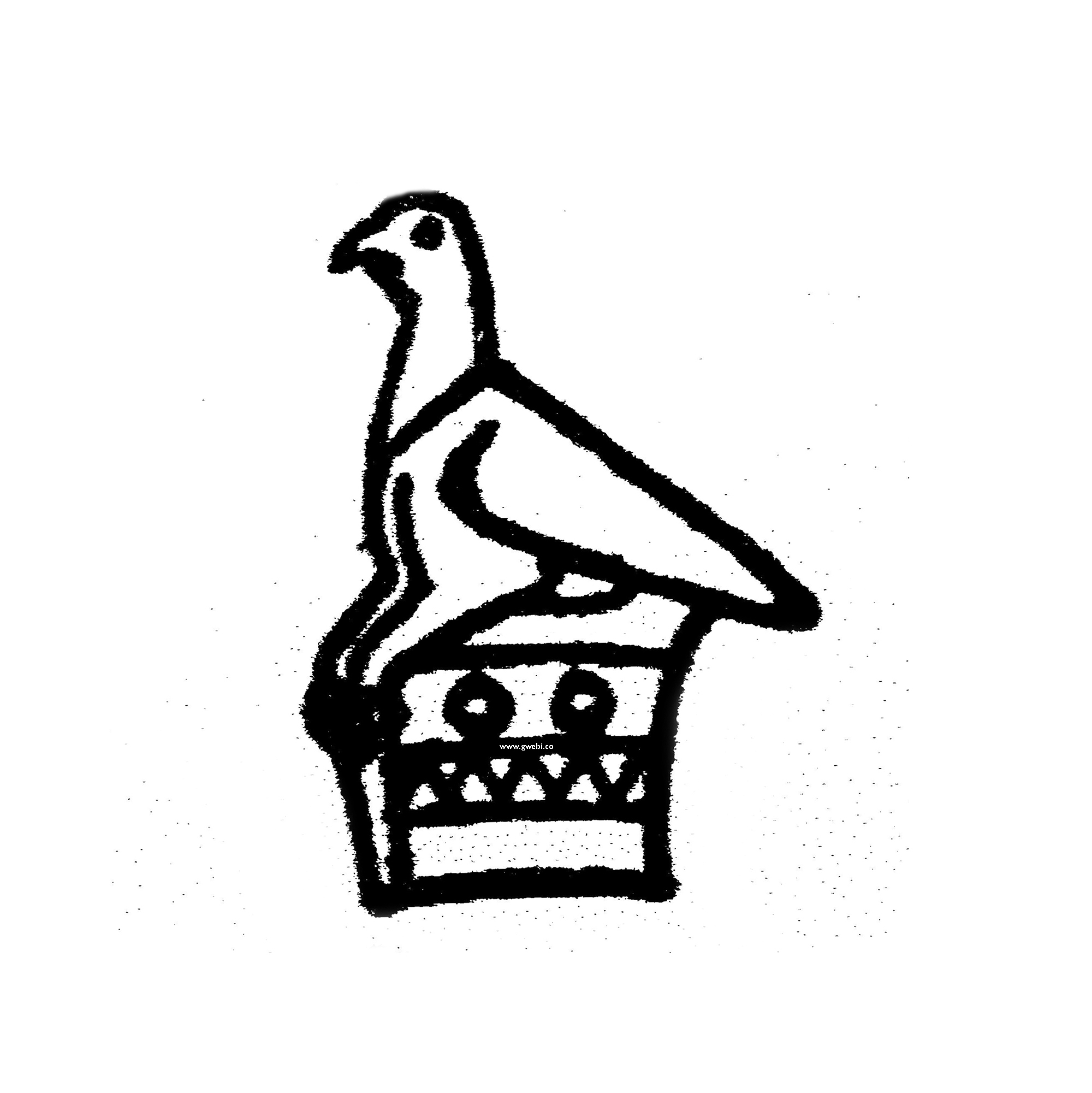 Logo for Gwebi college of Agriculture being a Zimbabwe bird
